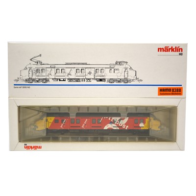 Lot 279 - Marklin HO gauge model railway locomotive, ref 8388 series mP 3000 NS 'PTT Post', boxed.