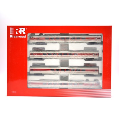 Lot 309 - Rivarossi HO gauge model railway 4-car set, ref HR2575 ETR 450 Pendolino FS