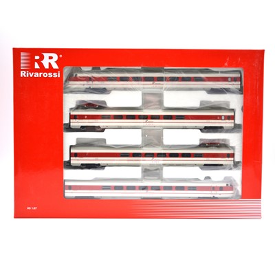 Lot 310 - Rivarossi HO gauge model railway 4-car set, ref HR2575 ETR 450 Pendolino FS.