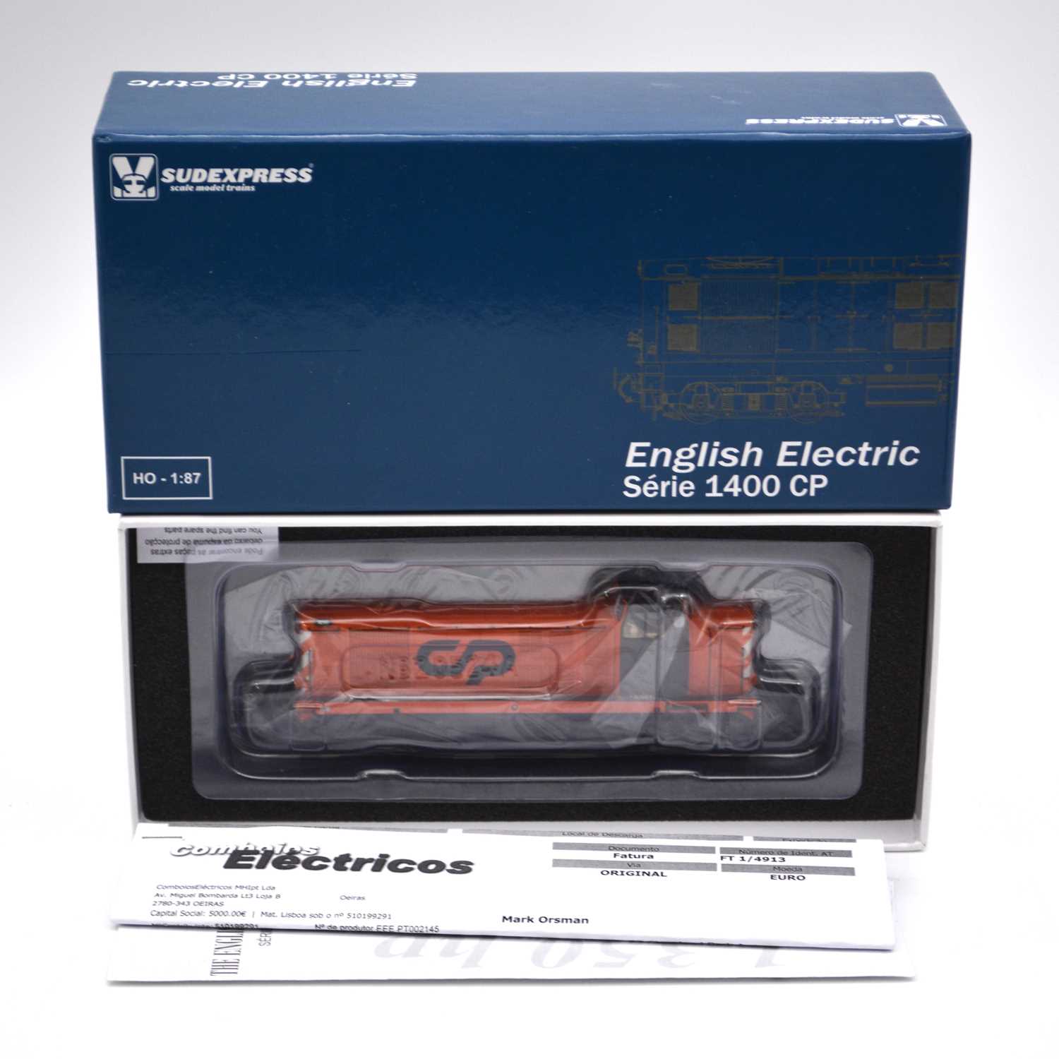 Lot 318 - Sudexpress HO railway locomotive ref 145617DC English electric series 1400 CP 1456