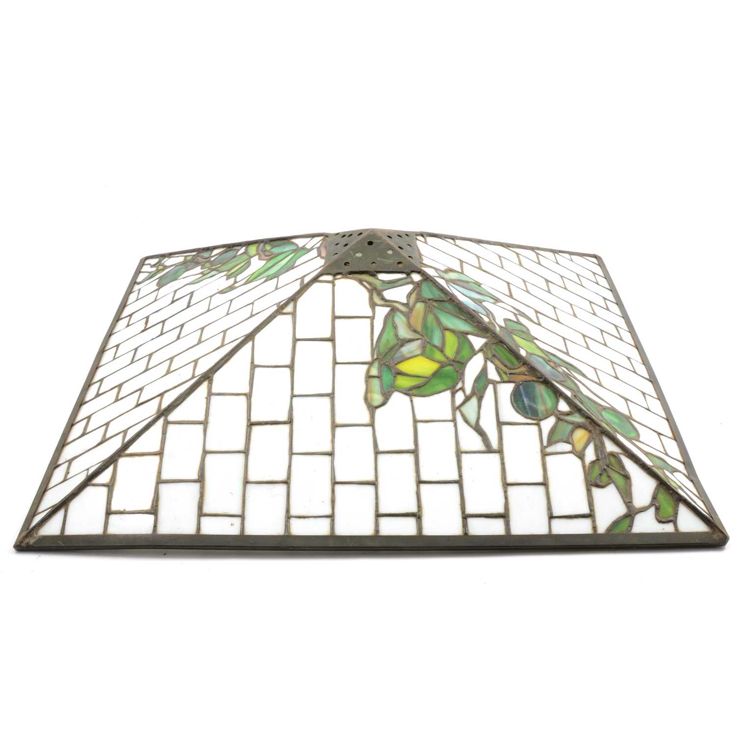 Lot 97 - Glass ceiling shade in the Tiffany style