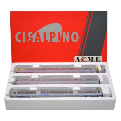 Lot 478 - ACME HO railway 3-car passenger coach set ref 55002 Euro City 'Canaletto' set A ep V