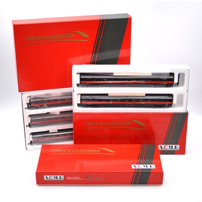 Lot 308 - ACME HO railway 3-car passenger coach set ref 70061 Trenitalia ETR 500 'Frecciarossa'