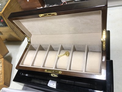 Lot 96 - Three watch boxes.