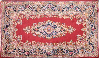 Lot 449 - Persian rug with flower and vase borders