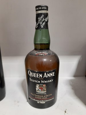 Lot 66 - Lemon Hart & Sons 151 Royal Navy Demerara Rum, Queen Anne Scotch Whisky