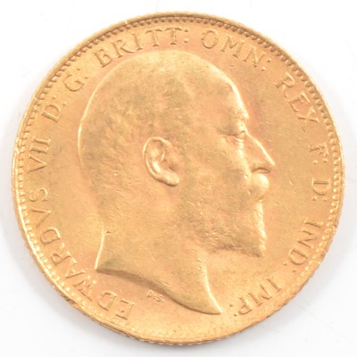 Lot 73 - Edward VII Gold Full Sovereign, 1903, 8g