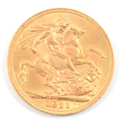 Lot 82 - George V Gold Full Sovereign, 1911, 8g
