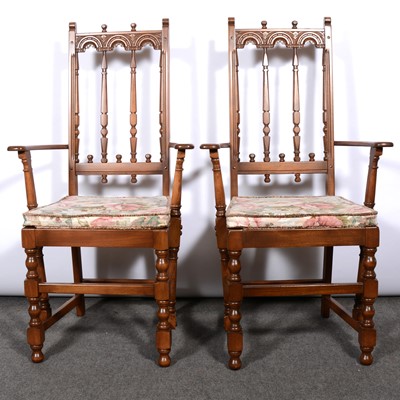 Lot 369 - Extensive Ercol 'Old Colonial' dining room suite