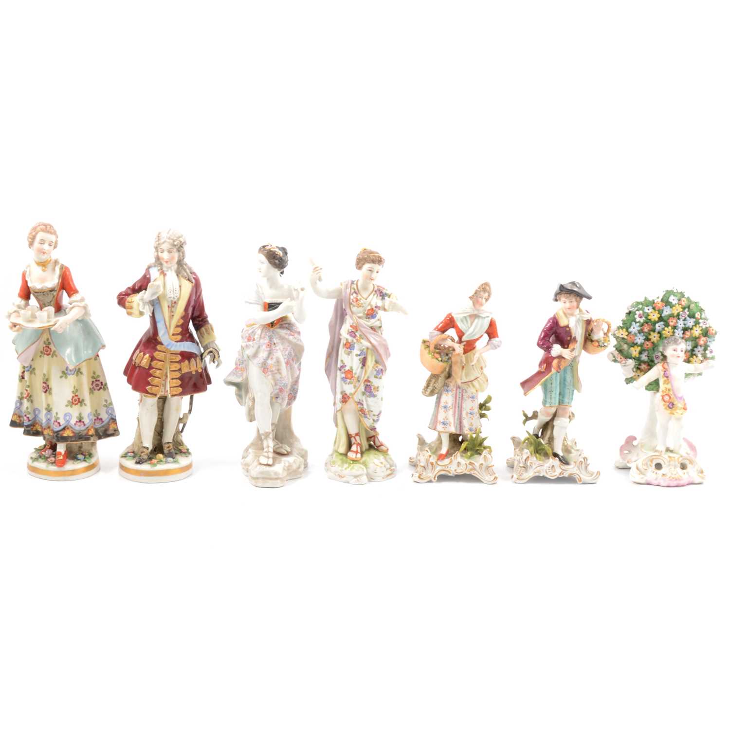 Lot 30 - Seven porcelain figures