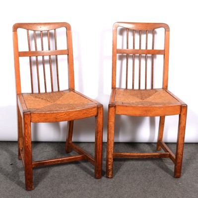 Lot 441 - Set of four oak dining chairs