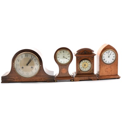Lot 102 - Four mantel clocks