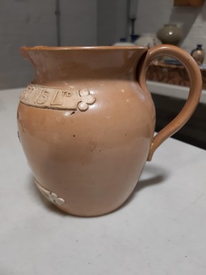 Lot 33 - Various 19th century stoneware Hunting jugs, mostly Doulton Lambeth