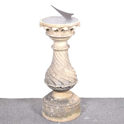 Lot 435 - Cast concrete sundial