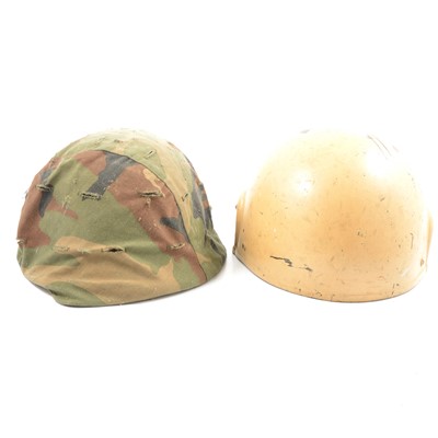 Lot 135 - Military helmets and fire helmets