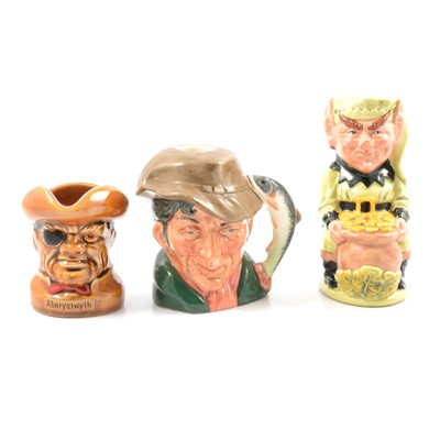 Lot 56 - Large collection of small and medium sized character jugs, mostly Doulton