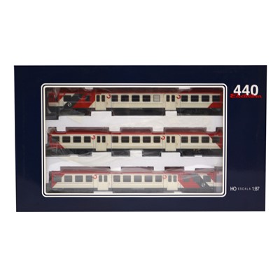 Lot 457 - Electrotren HO gauge model railway 3-car set, ref 3602 automotor diesel Renfe 440 series