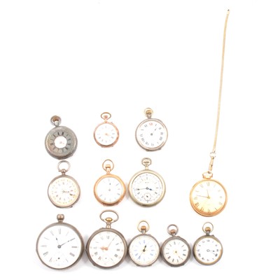 Lot 302 - Twelve fob and pocket watches.