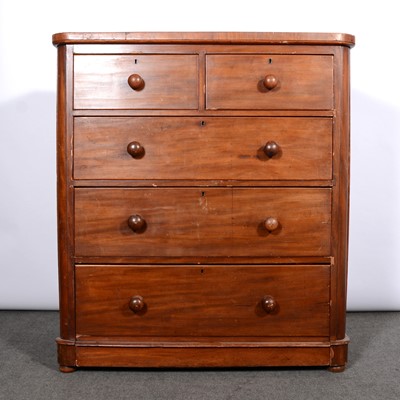 Lot 357 - Victorian mahogany chest of drawers