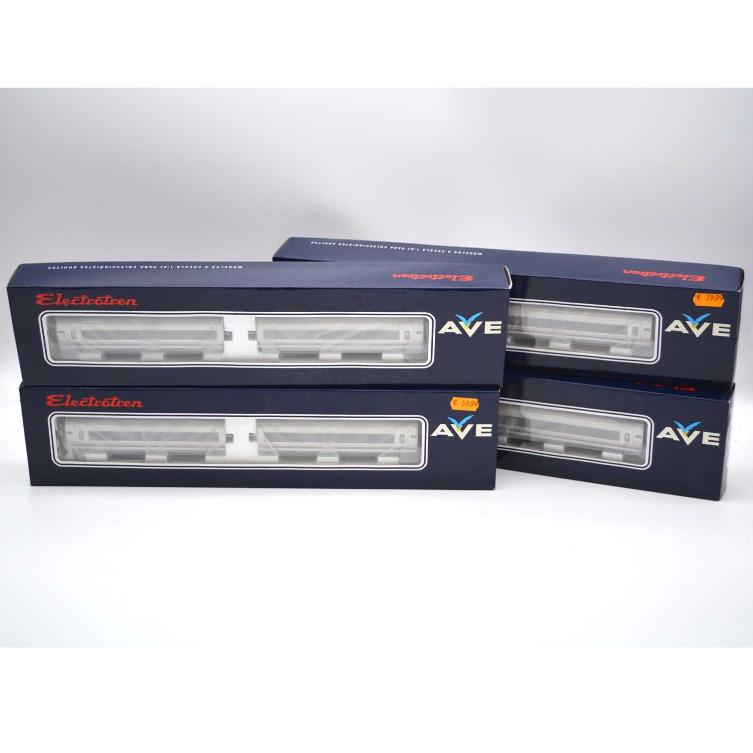 Lot 379 - Four Electrotren HO gauge model railway 2-car passenger coach packs