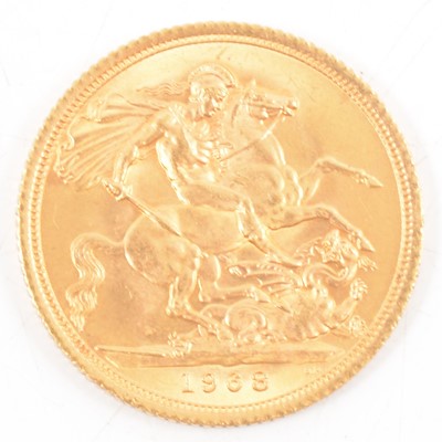 Lot 169 - Elizabeth II gold Sovereign, 1968, 8g