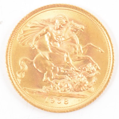 Lot 174 - Elizabeth II gold Sovereign, 1968, 8g