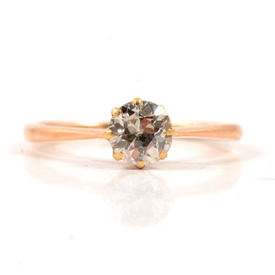 Lot 204A - A diamond solitaire ring.