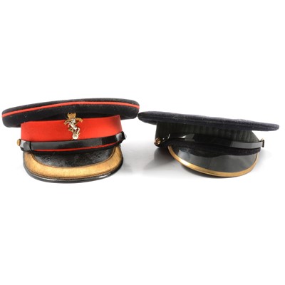 Lot 133 - Two boxes of various military peaked caps
