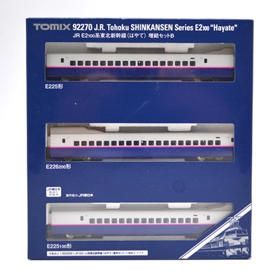 Lot 540 - Tomix N gauge 3-car coach pack ref 92270 JR Tohoku Shinkansen series E2100 'Hayate'