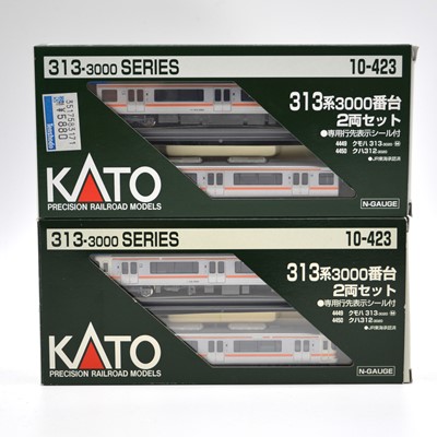 Lot 716 - Kato N gauge model railway 2-car sets, two ref 10-423 313-3000 series