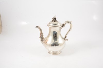 Lot 72 - William IV silver coffee pot, Paul Storr (Storr & Mortimer), London 1831