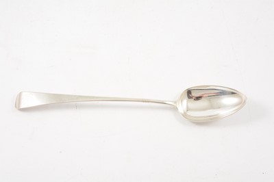 Lot 58 - Pair of George III silver basting spoons, probably William Sumner, London 1802
