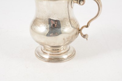 Lot 69 - William IV silver mug, maker's mark rubbed, possibly Jonathan Hayne, London 1830