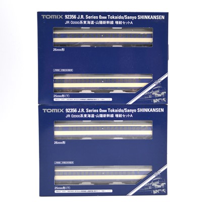 Lot 543 - Tomix N gauge mode railway 2-car passenger coach packs, two ref 92356 JR 0-2000