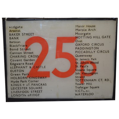 Lot 734 - Original 1970s London Underground ticket price sign.