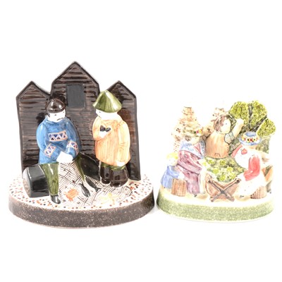 Lot 15 - Two Rye Pottery Pastoral figures.