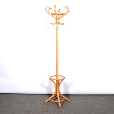 Lot 344 - Light beechwood coat stand