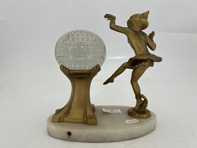 Lot 69 - Art Deco figural table lamp, by Gerdago