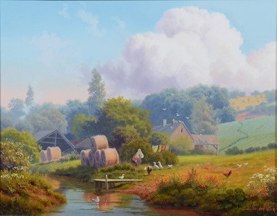 Lot 331 - Daniel Van der Putten, Weedon on a summers day