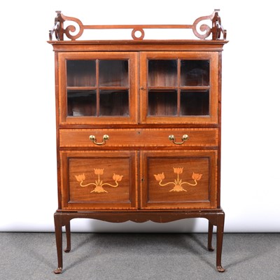 Lot 310 - Art Nouveau Mahogany Cabinet, in the style of Shapland & Petter