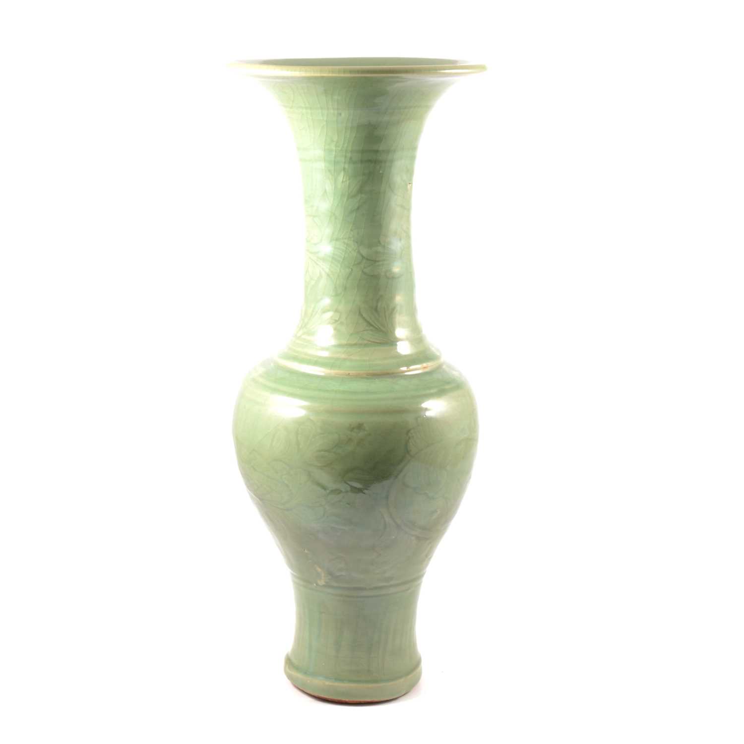 Lot 10 - Chinese celadon vase