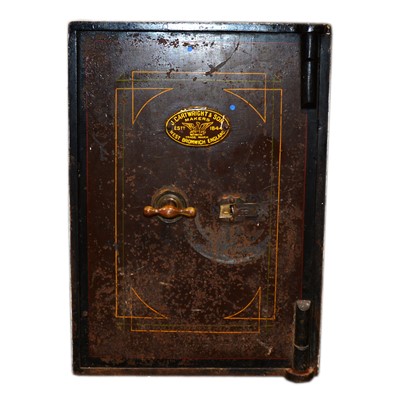 Lot 392 - Cartwright & Son cast iron fireproof safe