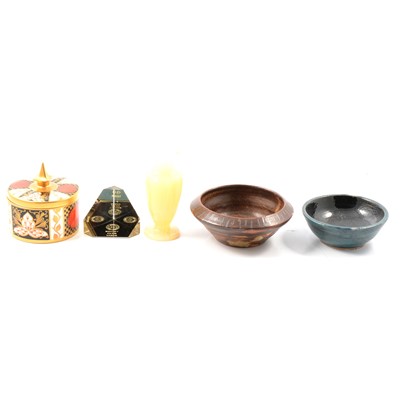 Lot 53 - Copeland stoneware ewer, other decorative ceramics