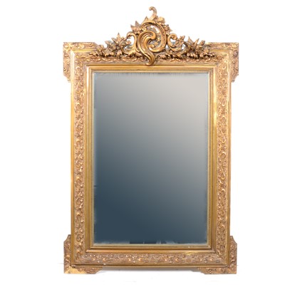 Lot 350 - Edwardian gilt gesso wall mirror