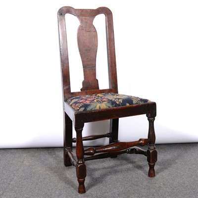 Lot 320 - Early Georgian joined oak chair