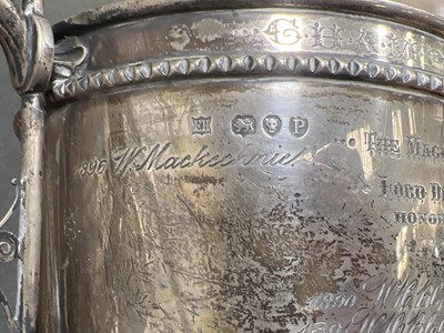 Lot 86 - Large Victorian silver trophy cup, William Hutton & Sons, London 1890