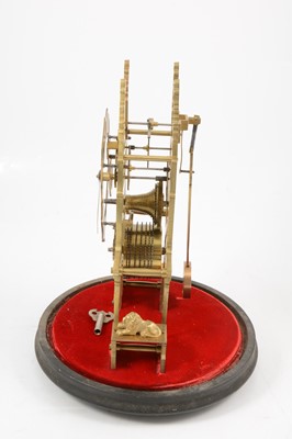 Lot 162 - Brass skeleton clock, Count, Sleaford