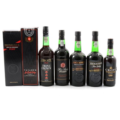 Lot 257 - Assorted bottles of Croft, Cockburn, and Taylor's port