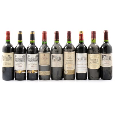 Lot 242 - Nine assorted bottles of French red wine