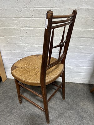 Lot 1004 - An Aesthetic Movement Sussex rush chair, by Morris & Co, circa 1865